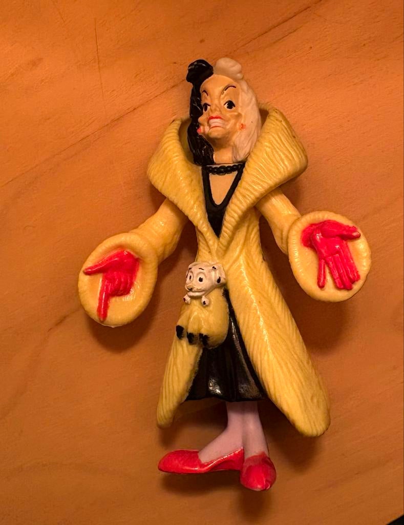 Cruella De Vil figuur - 101 Dalmatiërs Disney, Verzamelen, Poppetjes en Figuurtjes, Ophalen of Verzenden, Gebruikt