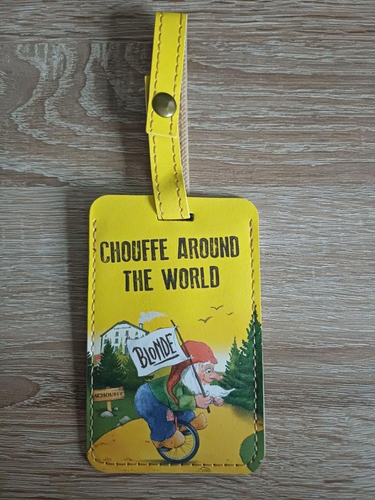 La Chouffe kofferlabel - Chouffe Around The World, Verzamelen, Biermerken, Ophalen of Verzenden, Nieuw, Overige typen, Overige merken