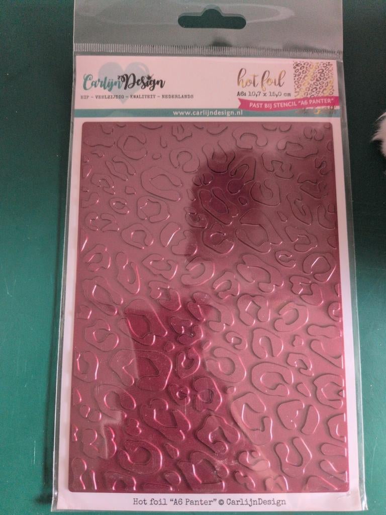 CarlijnDesign Hot Foil A6 Panter (CDHF-0024), Ophalen of Verzenden, Nieuw