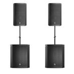 Electro Voice ELX200 set: 2x 18" sub, 2x 12" top + hoezen, Ophalen, Zo goed als nieuw, 1000 watt of meer, P.A.