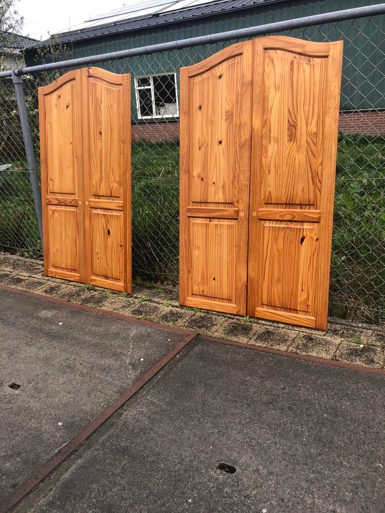 Grenen kastdeuren, Ophalen of Verzenden, Gebruikt