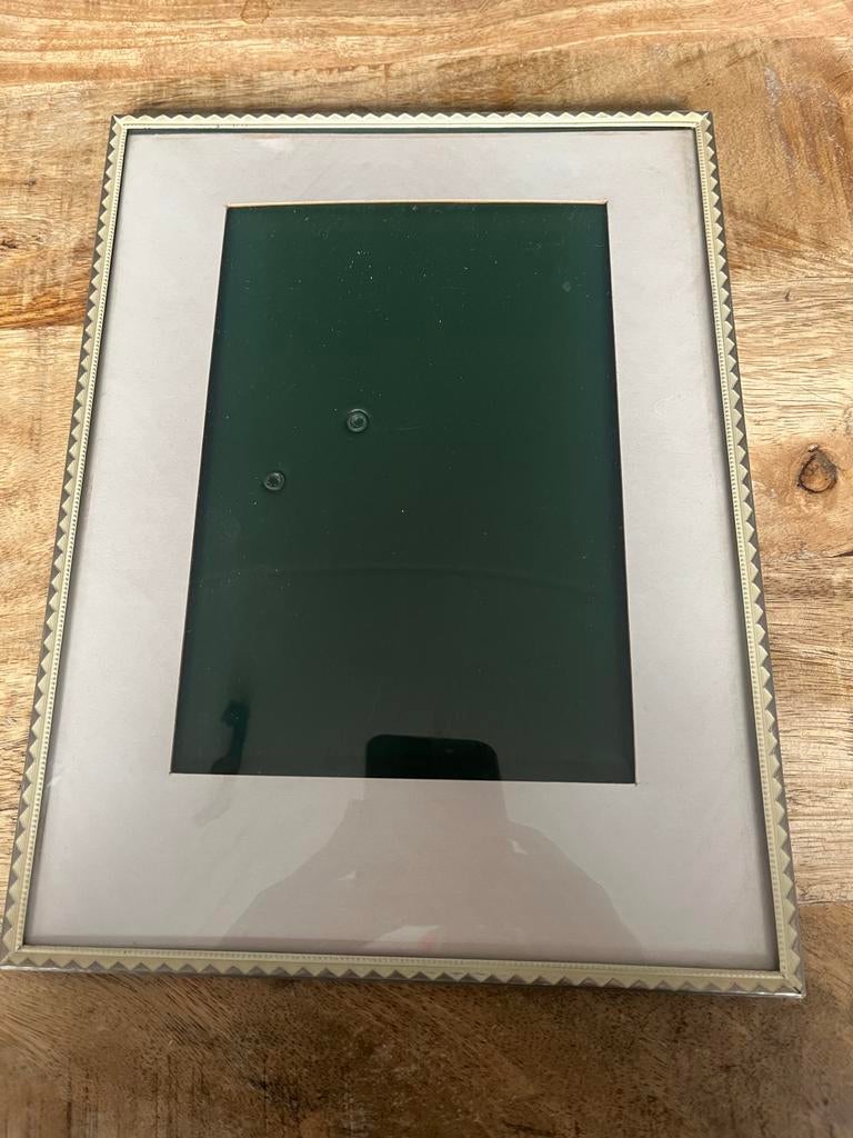 Jyden bolglas fotolijst 18x24 cm Vintage, Ophalen of Verzenden, Gebruikt, Overige materialen, Minder dan 50 cm