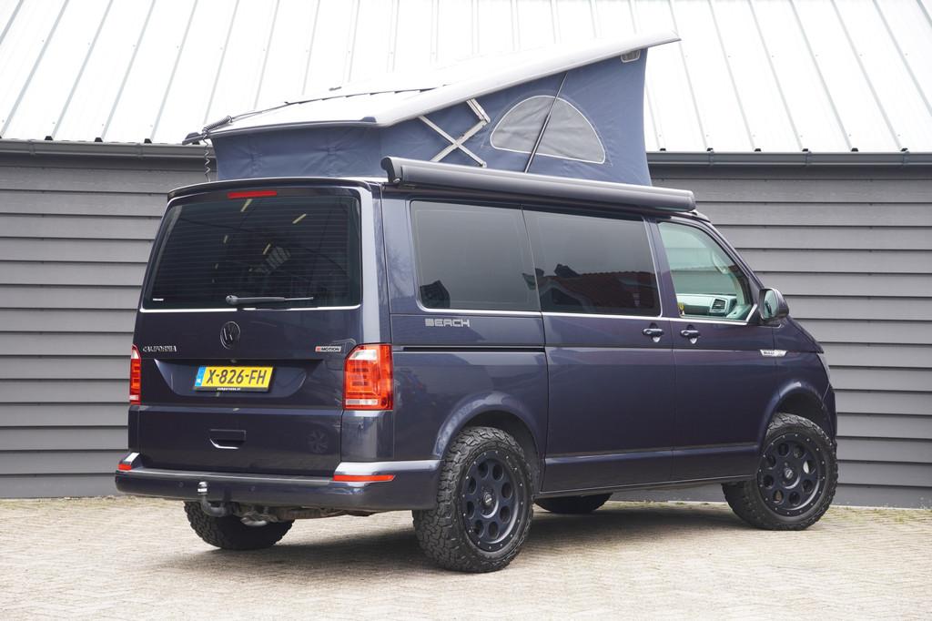 Volkswagen California Beach 2.0 TDI 4Motion 200PK - TREKHAAK, Caravans en Kamperen, Campers, Automaat, Buscamper of Camperbus