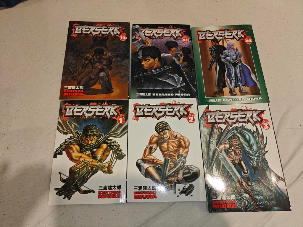 Berserk manga vol 1-3, 13, 41, 22, Verzenden, Nieuw