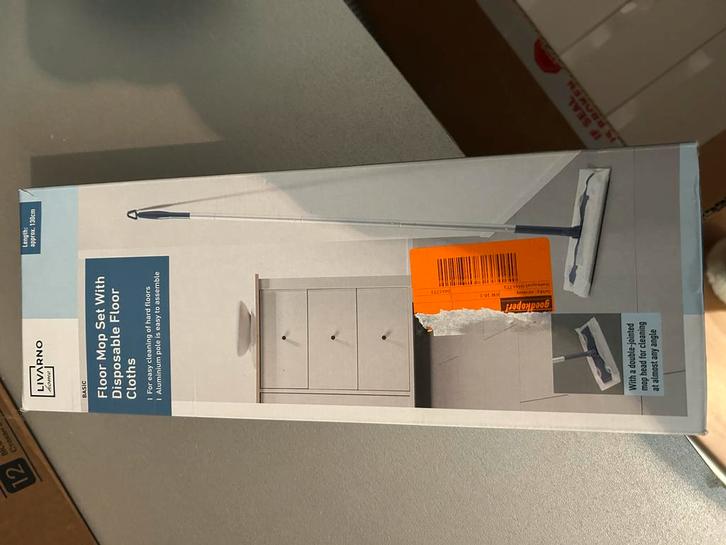 Livarno Vloermop Set met Wegwerpdoekjes, Huis en Inrichting, Schoonmaakartikelen, Mop of Dweil, Ophalen of Verzenden