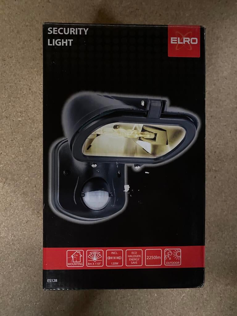 Security light elro es128 lamp met bewegings sensor, Doe-het-zelf en Verbouw, Alarmsystemen, Ophalen, Nieuw, Detector, Sensor of Melder