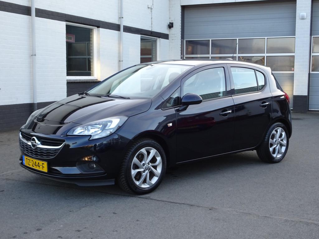 Opel Corsa 1.0 Turbo Online Edition Airco, navigatie, cruise, Voorwielaandrijving, Stof, Gebruikt, Euro 6