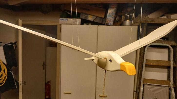 Houten meeuw - decoratie voor aan het plafond - trekvogel, Huis en Inrichting, Woonaccessoires | Overige, Ophalen