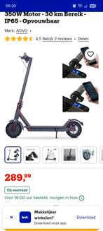 Elektrische step - Aovo - 350W Motor - 30 km Bereik, Fietsen en Brommers, Steps, Ophalen, Zo goed als nieuw, Elektrische step (E-scooter)