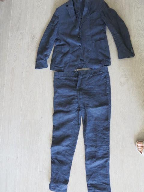Il Lanificio kostuum pak maat 52, Maat 52/54 (L), Blauw, Ophalen of Verzenden, Zo goed als nieuw