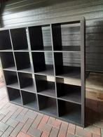 Ikea kallax Vakkenkast  4x4  zwart, Ophalen, Zo goed als nieuw
