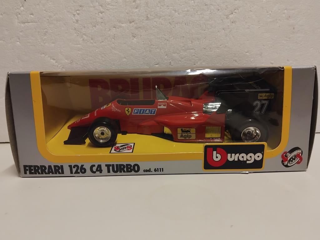 Bburago 1:24 Ferrari 126 C4 Turbo #27 Mansell, Hobby en Vrije tijd, Ophalen of Verzenden, Zo goed als nieuw, Auto, Bburago