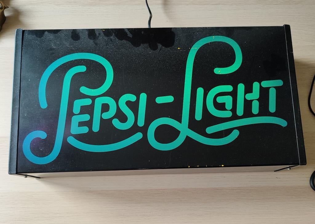 Toffe vintage Pepsi light lichtbak, Verzamelen, Merken en Reclamevoorwerpen, Ophalen of Verzenden, Gebruikt, Lichtbak of (neon) lamp