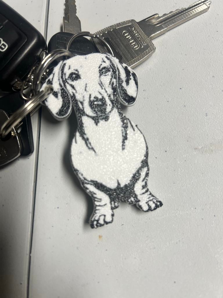 Schattige Teckel Honden Sleutelhanger - Nieuw, Ophalen of Verzenden, Nieuw, Dier of Natuur