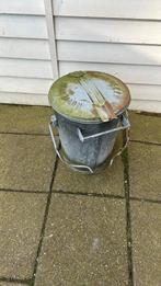 Vuilnisbak vintage zink, Huis en Inrichting, Woonaccessoires | Prullenbakken, Ophalen, Zo goed als nieuw, Minder dan 50 cm