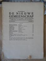 Collectie literatuur Maandblad De Gemeenschap 1933-1939, Gelezen, Diverse auteurs, Ophalen of Verzenden, Nederland