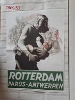 Pak-31 Rotterdam Parijs-Antwerpen (42x58cm) + 4 kranten, Verzamelen, Ophalen of Verzenden, Overige soorten, Nederland, Boek of Tijdschrift