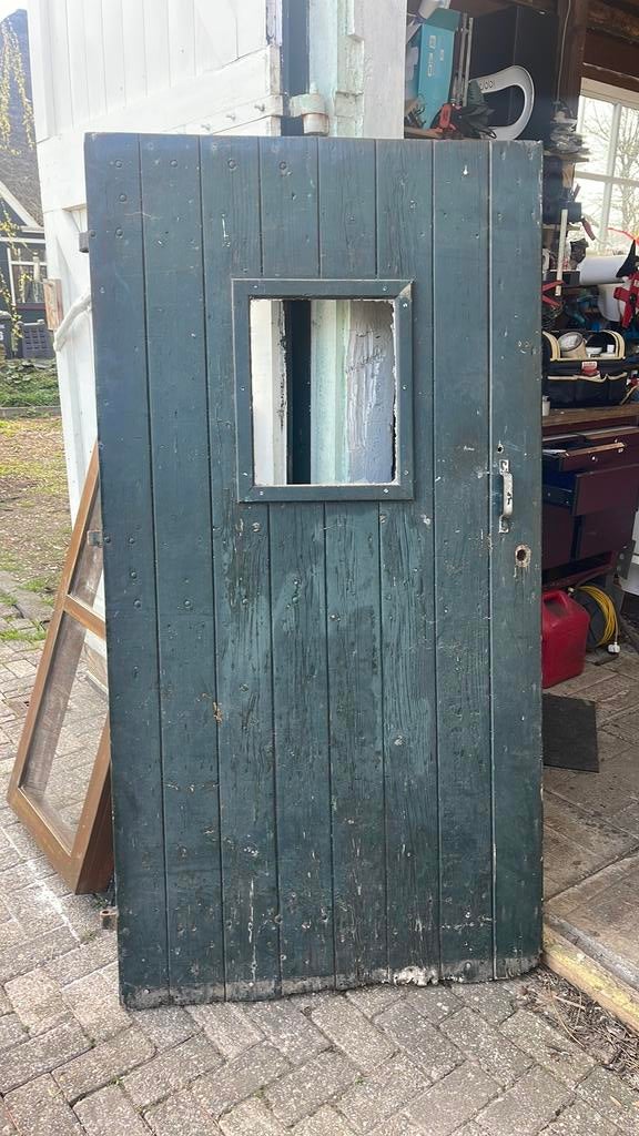 Schuur deur, Tuin en Terras, Tuinhuizen, Schuur, Zo goed als nieuw, Zonder ramen, Ophalen