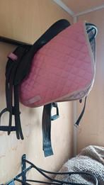 Zwart rijzadeltje voor kleine shetlander, Ophalen, Gebruikt