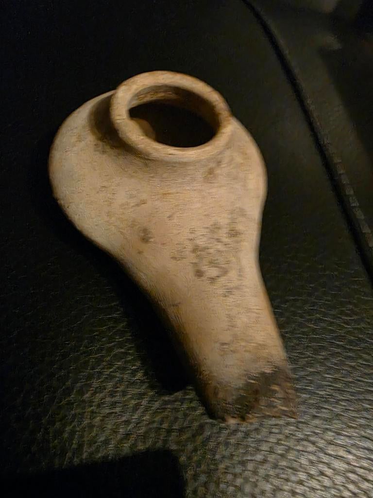 Olielamp bryzantijns tijd bodemvondst, Antiek en Kunst, Antiek | Keramiek en Aardewerk, Ophalen of Verzenden