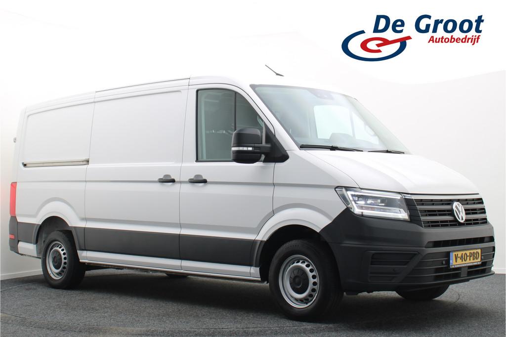 Volkswagen Crafter 35 2.0 TDI DSG 177 PK L3H2 Airco, Camera,, Stof, Gebruikt, Zwart, 4 cilinders