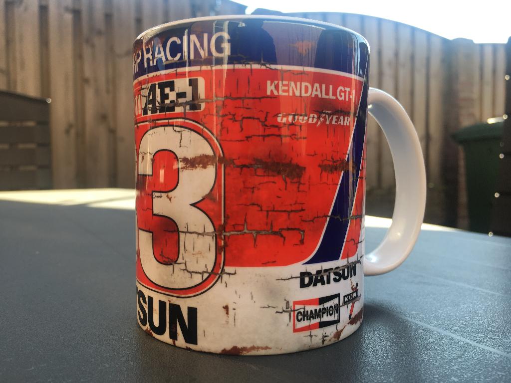 ✅ Datsun 280ZX Racing mok Goodyear Vintage olie Autosport, Ophalen of Verzenden, Nieuw, Auto's