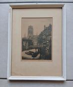 Ets De Kolk Met de Laurenskerk Rotterdam, Antiek en Kunst, Ophalen of Verzenden