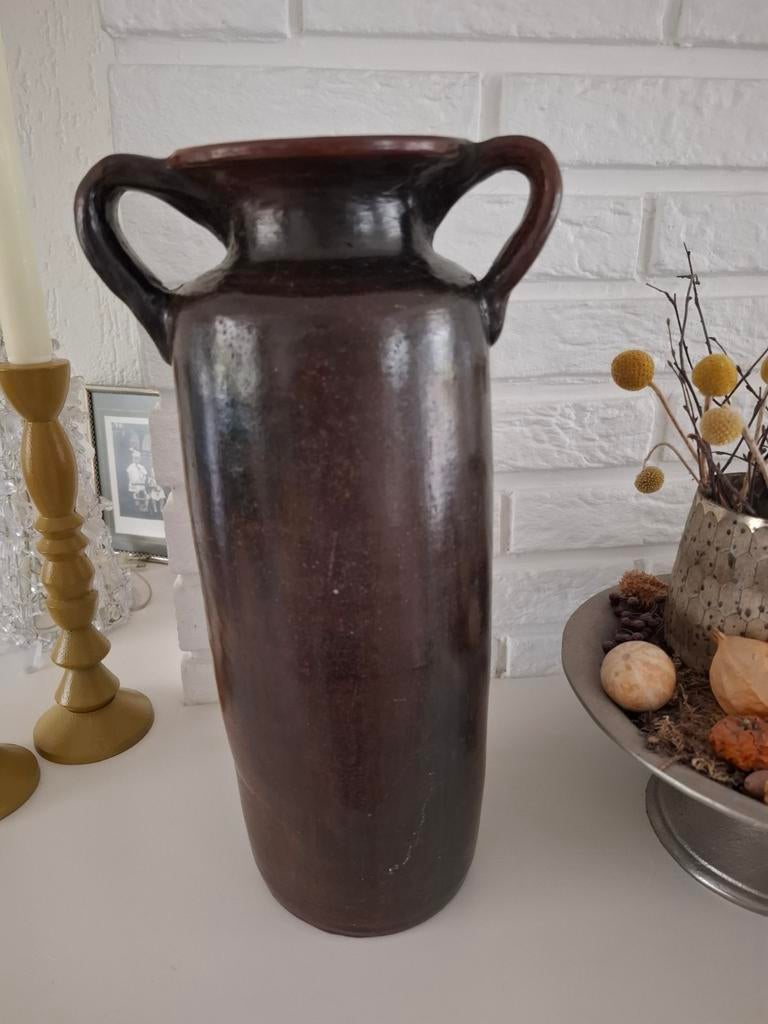 Vaas/kruik, Huis en Inrichting, Woonaccessoires | Vazen, Steen, Overige kleuren, Ophalen of Verzenden, Zo goed als nieuw