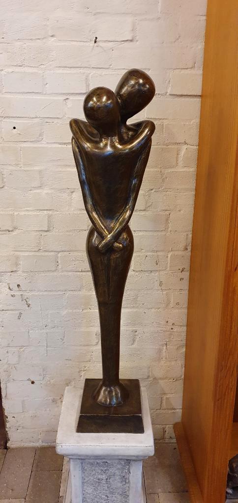 KOPPEL / INNIGE OMHELZING / bronzen tuinbeeld, Tuin en Terras, Tuinbeelden, Nieuw, Mensenbeeld, Ophalen of Verzenden