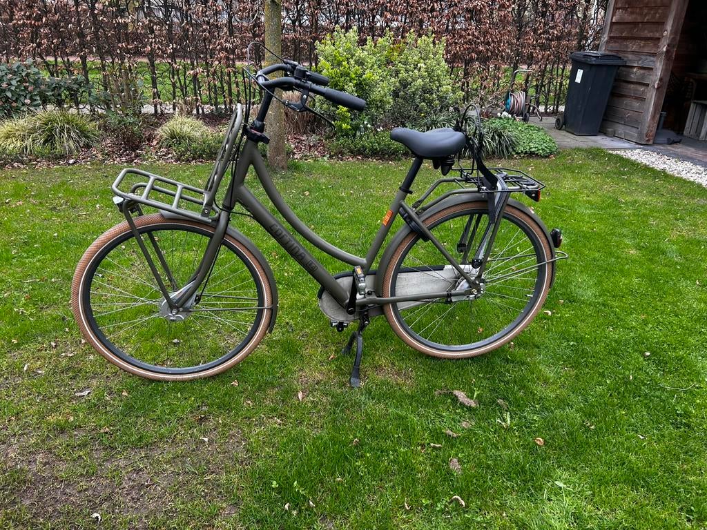 Cortina U4 Transport Denim Groen zgan, 50 tot 53 cm, Ophalen, Zo goed als nieuw, Versnellingen