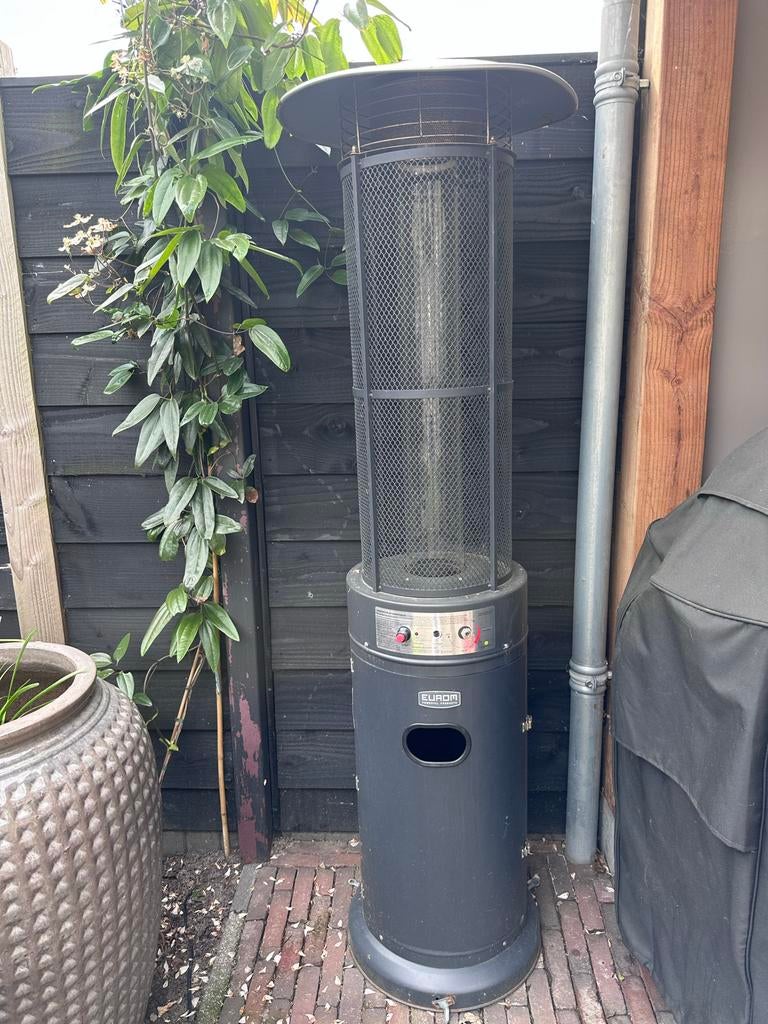 Eurom Flameheater, Tuin en Terras, Terrasverwarmers, Ophalen, Gebruikt, Waterbestendig, Vloer