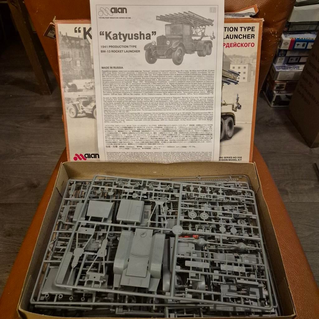 Katyusha BM-13 Raketwerper bouwmodel - Alan 1:35, Overige merken, 1:32 tot 1:50, Nieuw, Ophalen of Verzenden