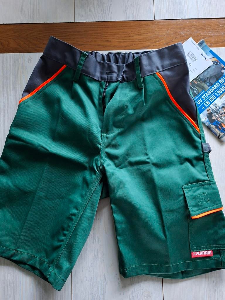 Planam Visline korte werkbroek XS groen/oranje, Kleding | Heren, Broeken en Pantalons, Planam, Nieuw, Ophalen of Verzenden, Groen