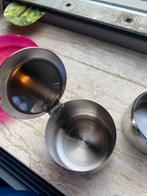RVS Melkkan en Suikerpot Set - 2 stuks, Ophalen, Gebruikt, Overige materialen, Overige typen