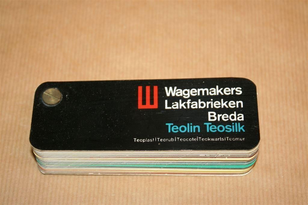 Kleurenwaaier Lakfabrieken Wagemakers Breda - 1965 !!, Verzamelen, Ophalen of Verzenden, Gebruikt, Overige typen