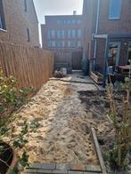 Geel zand voor bestrating, Ophalen