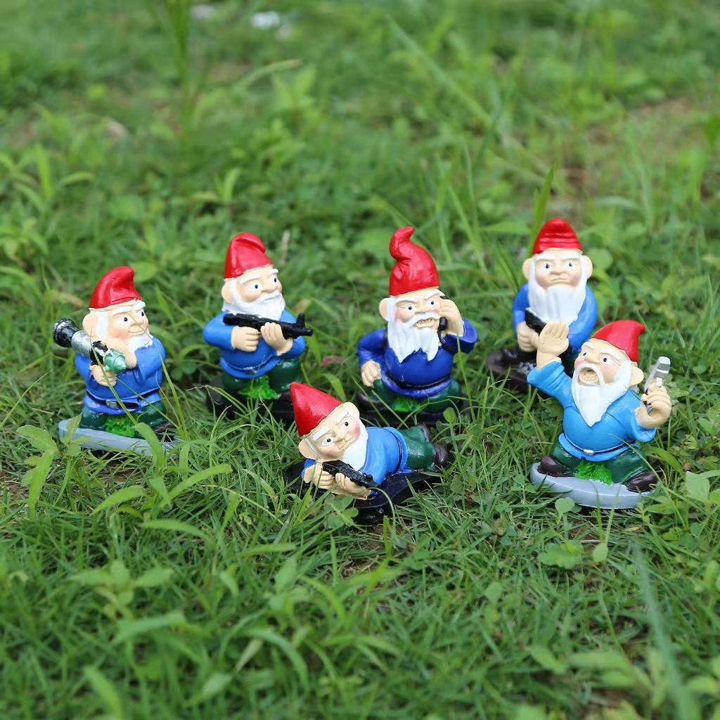 Tuinkabouter Leger / Tuin Kabouter Beeldje Gnoom Militaire, Tuin en Terras, Tuinbeelden, Verzenden, Nieuw, Tuinkabouter
