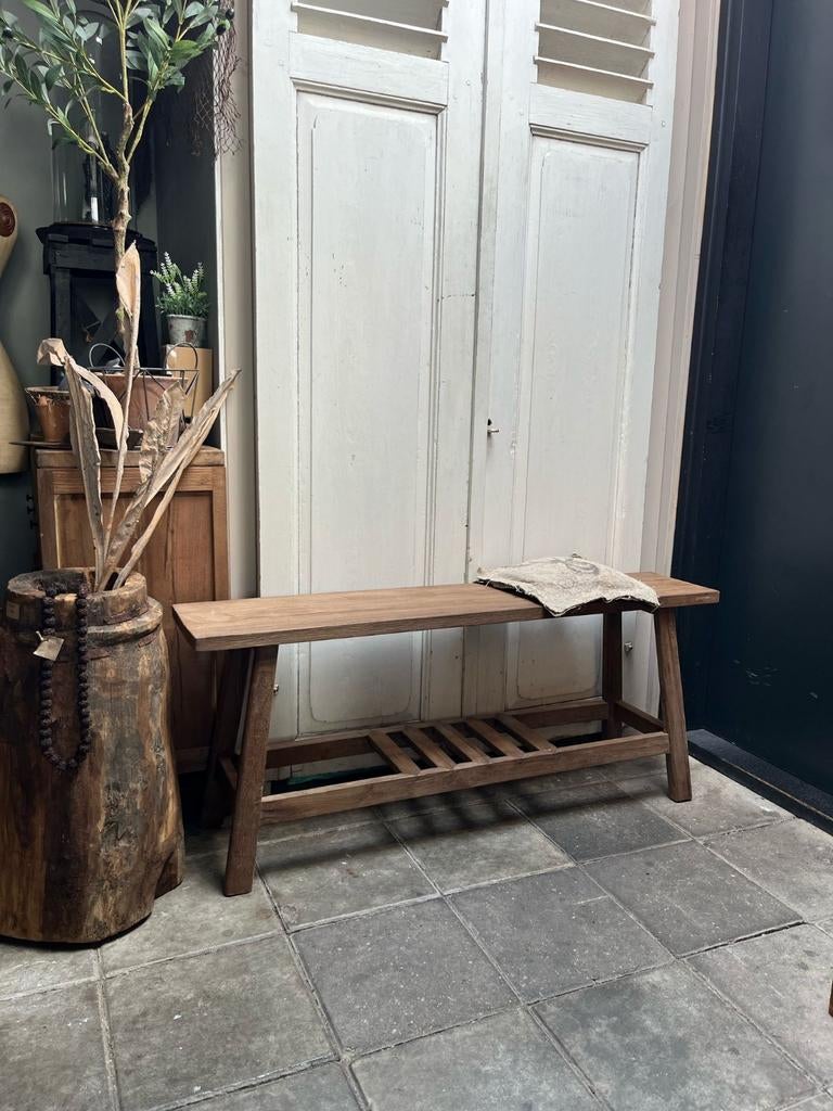 Houten bank sober,landelijk, Huis en Inrichting, Ophalen, X, X, X