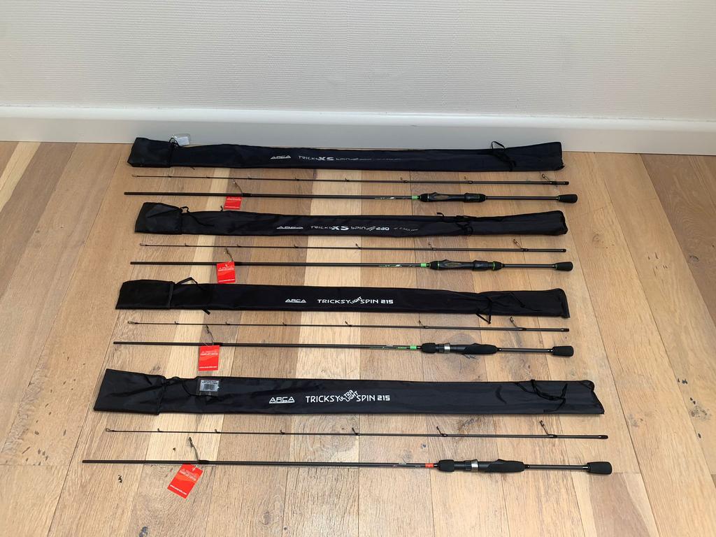 Nieuwe Arca Tricksy XS spinhengels, 2.30m & 2.60m 25 gr, Arca, Werphengel, Nieuw, Ophalen of Verzenden