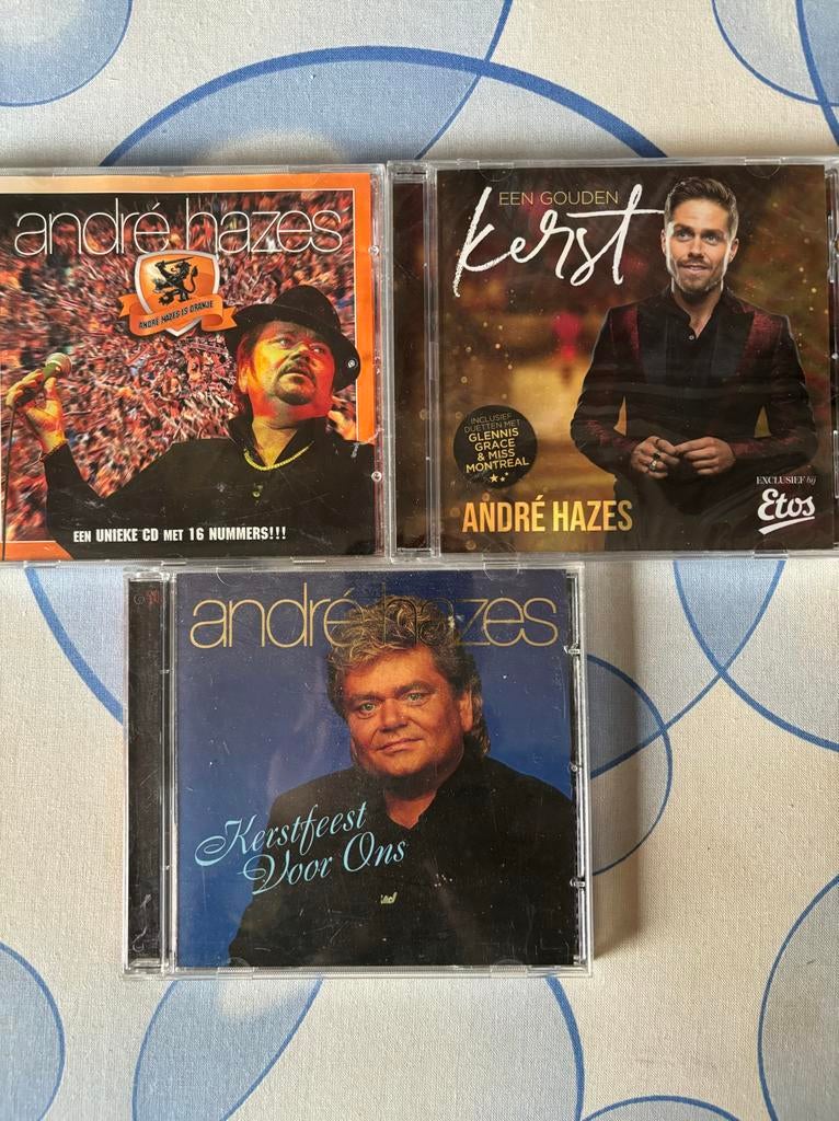 André Hazes Sr en Jr 2 Kerst CD's plus 1 knvb, Ophalen of Verzenden, Gebruikt, Kerst