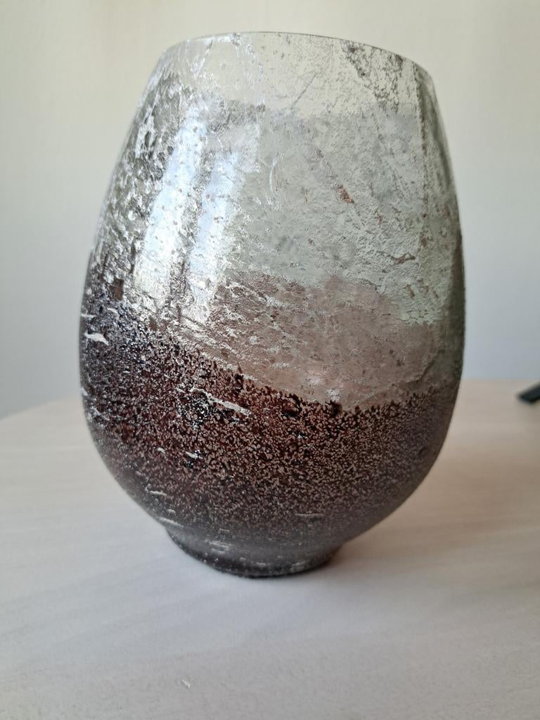 Decoratieve glazen vaas, Huis en Inrichting, Woonaccessoires | Vazen, Ophalen, Overige kleuren, Minder dan 50 cm, Glas