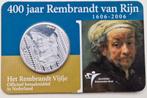 Het Rembrandt vijfje 2006 in coincard, Postzegels en Munten, Munten | Nederland, Koningin Beatrix, Zilver, Euro's, Ophalen of Verzenden