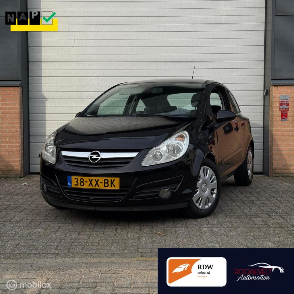 Opel Corsa D 1.4-16V Enjoy / NWE APK / CAMERA / CARPLAY, Auto's, Voorwielaandrijving, Gebruikt, 4 cilinders, Zwart
