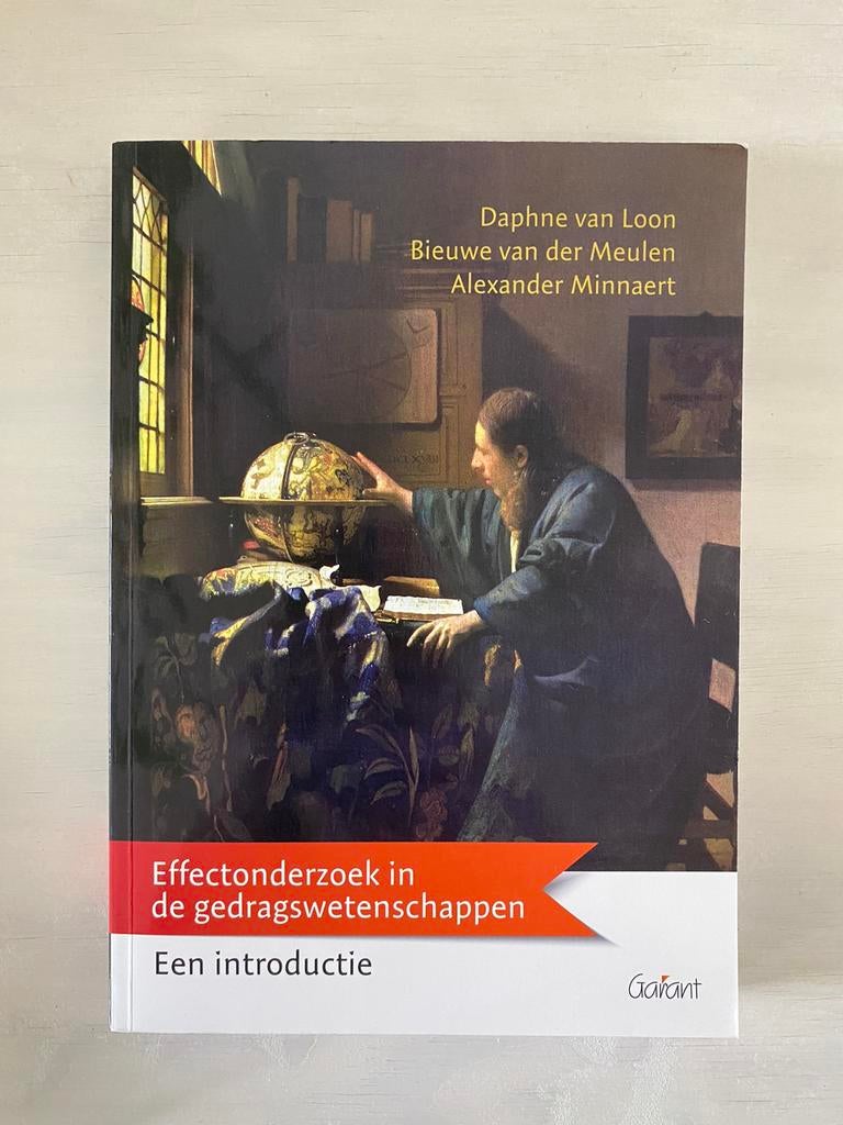 Effectonderzoek in de gedragswetenschappen: een introductie, Ophalen, Beta, Zo goed als nieuw, WO