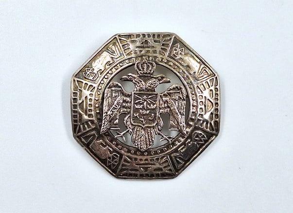 Zilveren Peruaanse broche, Sieraden, Tassen en Uiterlijk, Broches, Zo goed als nieuw, Zilver, Zilver, Verzenden