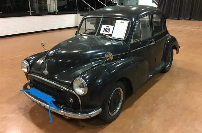 morris minor 1953  lhd ,2 deurs  saloon.( ckd), Auto's, Achterwielaandrijving, Overige bekleding, Zwart, Overige kleuren