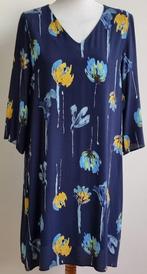 Veronica Rossi donkerblauwe jurk met print mt. M, Maat 38/40 (M), Blauw, Veronica Rossi, Ophalen of Verzenden