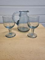 -schenkkan met 2 wijnglazen, Huis en Inrichting, Ophalen of Verzenden, 'T Olde Gre-j, Info@toldegrej.nl, Endepoelstraat 20f Didam