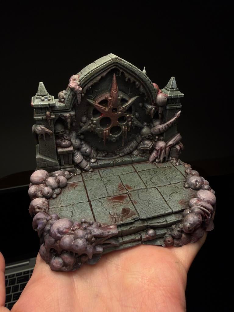 Wargame terrain corrupted diorama display, Figuurtje(s), Info@forgedlowlanders.nl, Nieuw, Warhammer