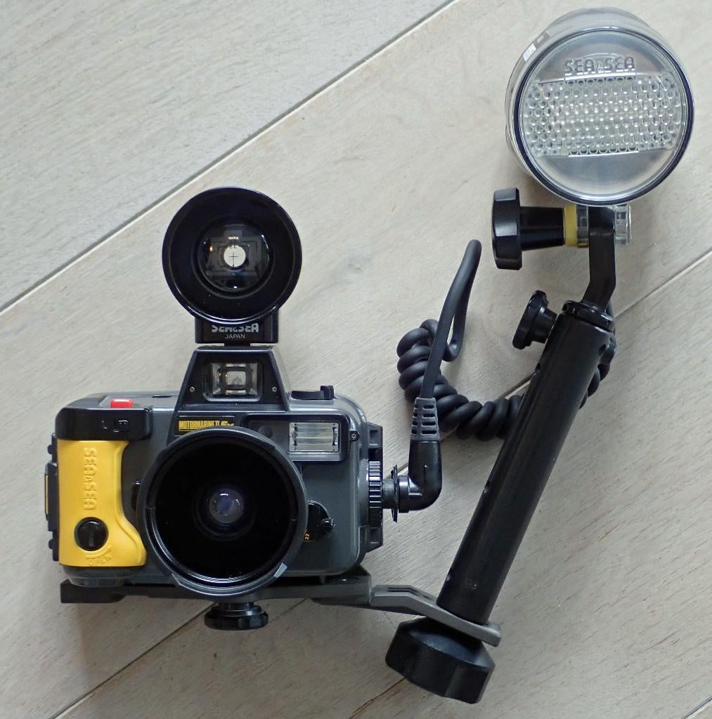 Sea & Sea Motormarine EX II + Flitser, Ophalen of Verzenden, Gebruikt, Meer dan 40 meter, Complete set